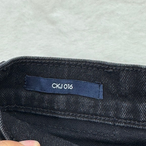 Calvin Klein Jeans Mens W34 Black CKJ 016 Skinny Fit Stretch Denim Pants - Picture 4 of 14